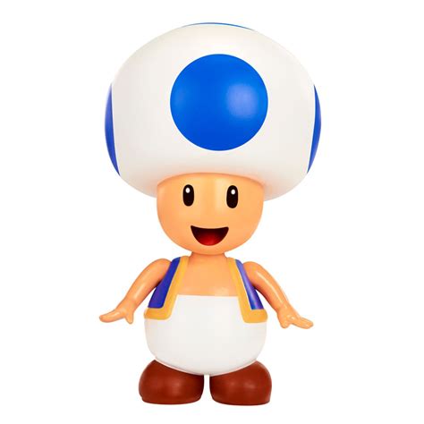 World Of Nintendo Super Mario Series 2 Toad 4 Action Figure With Coin