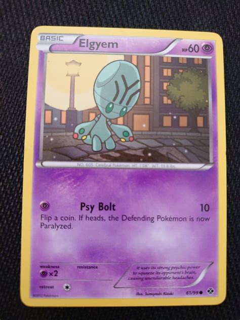 Pokémon TCG Elgyem Next Destinies 61 99 Regular Common eBay