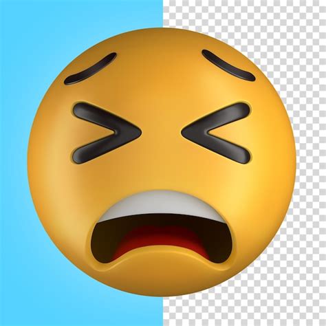 Premium Psd Emoji Tired 3d Illustration