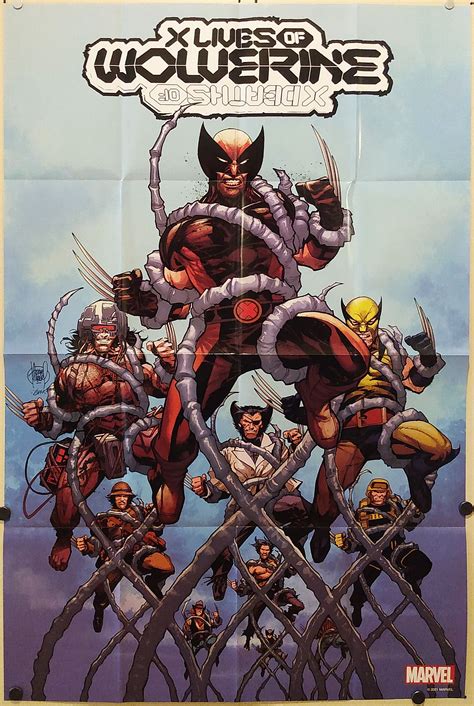 X Lives Of Wolverine 1 Kubert Folded Promo Poster 2022 24″x36″ New [fp356] Imagine That