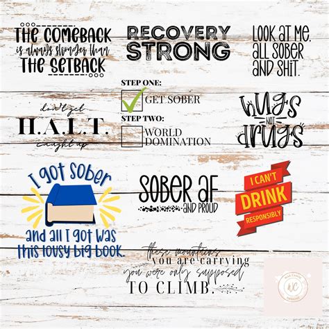 Sobriety Svg Recovery Svg Sober Svg Inspirational Svg Etsy