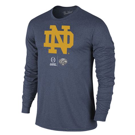 Notre Dame Fighting Irish Cotton Bowl Long Sleeve Tshirt 2018 Icon Navy