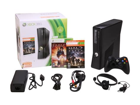 Microsoft XBOX 360 250GB Holiday bundle w/Halo Reach & Fable 3 250 GB ...