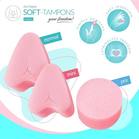 Joydivision Mini Soft Tampons Pieces Threadless Menstrual Sponges