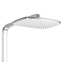 Hansa Emotion Colonne De Douche Mitigeur Thermostatique Chrome Blanc