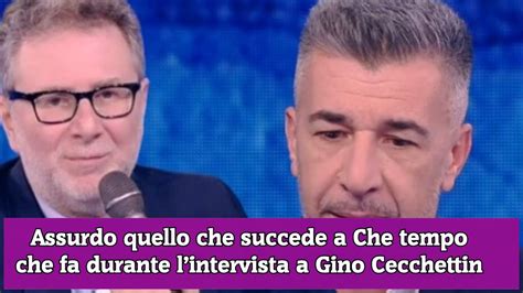 Assurdo Quello Che Succede A Che Tempo Che Fa Durante Lintervista A