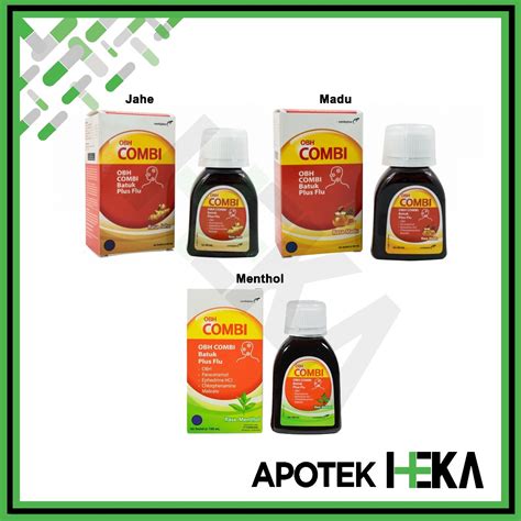 Jual OBH Combi Batuk Plus Flu 60 Ml 100 Ml Sirup Obat Batuk Dewasa