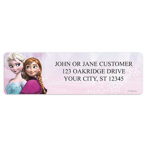 Frozen Return Address Labels Walmart Checks