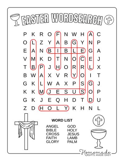 Best Easter Word Search Puzzles For Kids