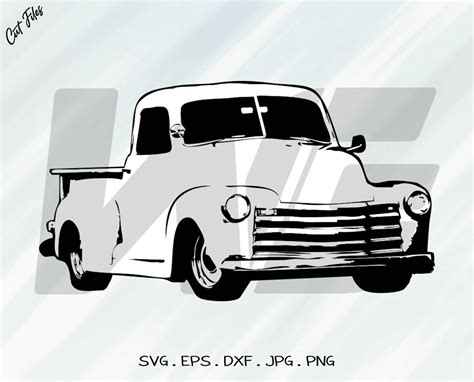 Chevrolet Truck Svg Vintage Car Chevrolet Chevy Truck Svg Etsy