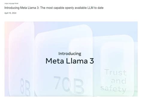 Meta Ai 挑战 Openai！扎克伯格发布最强开源模型llama 3，最大4000亿参数 Aigc导航