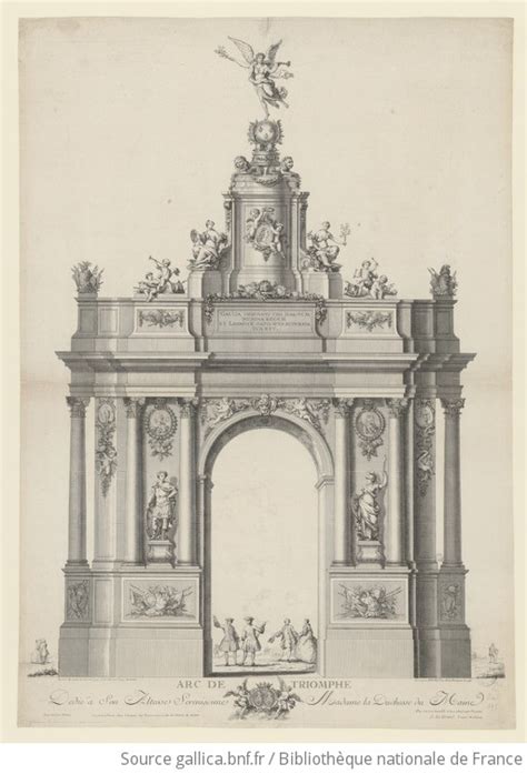 Arc De Triomphe D Di Son Altesse S R Nissime Madame La Duchesse Du