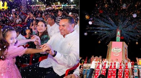 Encienden el árbol de Navidad de Coca Cola en Mérida El Chismografo