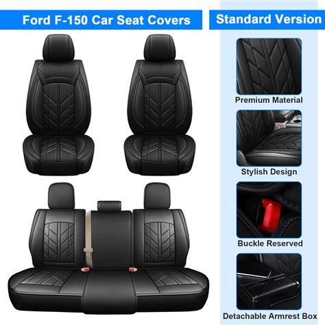 For 2009 2022 Ford F150 2017 2022 F250 F350 F450 Truck Car Seat Cover