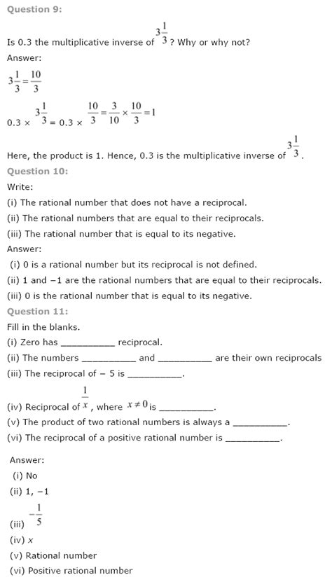 Ncert Solutions For Class 8 Maths Ch 1 Rational Numbers Download