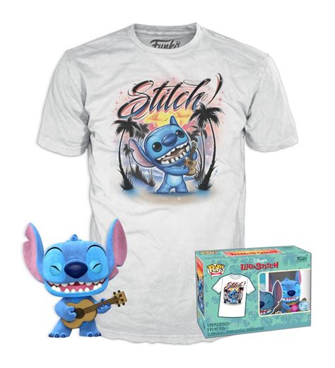 Funko POP TEE Lilo Stitch Ukelele Stitch Flocked 29 PANUPLI