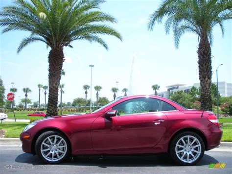 2007 Storm Red Metallic Mercedes Benz Slk 350 Roadster 11402661 Photo