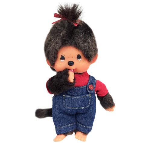 Peluche Monchhichi Salopette 20 Cm Fille Bandai King Jouet Peluches