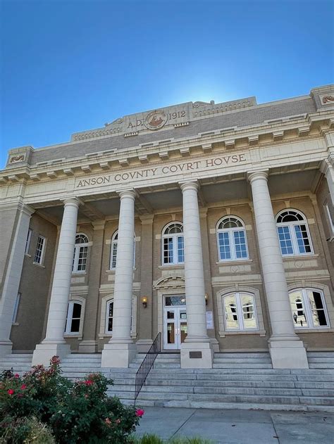 Entryway Of Anson County Courthouse In Wadesboro North Carolina Built