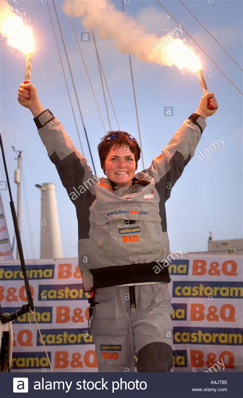 Ellen macarthur sailing her boat hi-res stock photography and images ...