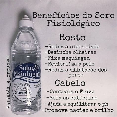 Benefícios do Soro Fisiológico Modo de uso no Cabelo 1º Mistu