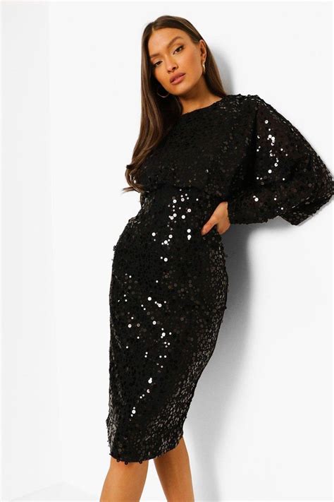 Sequin Batwing Midi Dress Black Midi Dress Sequin Midi Dress Green