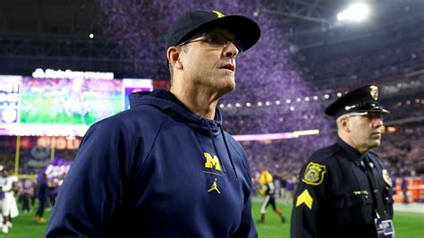 Michigans Jim Harbaugh Suspended For Wolverines First Four Games