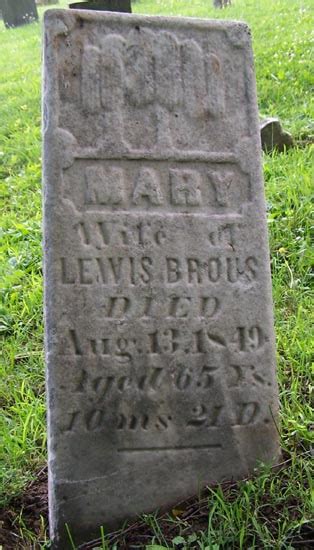 Mary Riner Brouse 1783 1849 Find A Grave äreminne