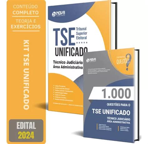 Kit Apostila Completa Tse Unificado Técnico Judiciário Área