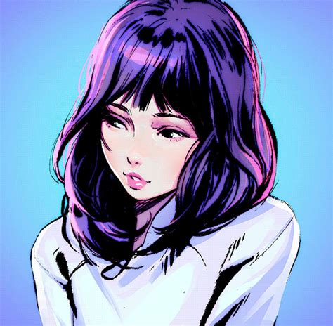 Ilya Kuvshinov Face Illustration Anime Drawings Illustration Art