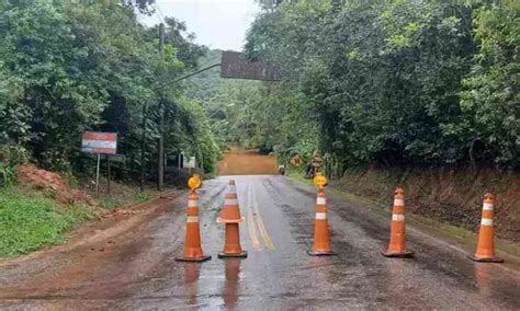 Chuvas sobe número de estradas interditadas em Minas Gerais Gerais