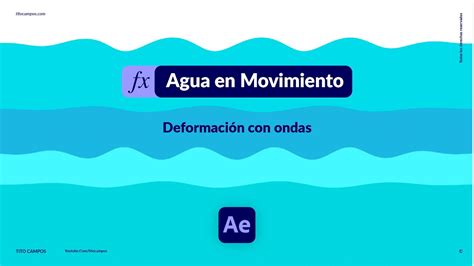 C Mo Crear Efecto De Agua En Movimiento Olas En After Effects