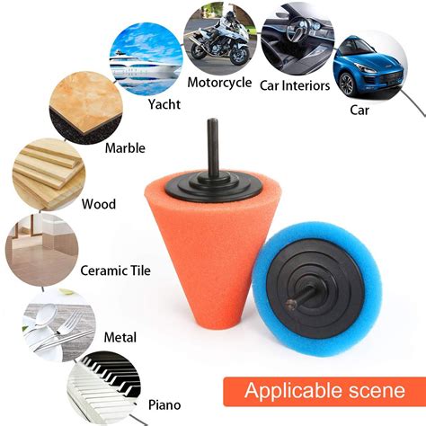 3 Inch 5 Inch Auto Polijsten Spons Pads Kit Foam P Grandado