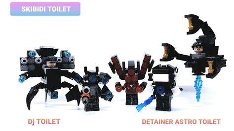 Assemble Brick Astro Toilet Astro Toilet Detainer In Skibidi Toilet