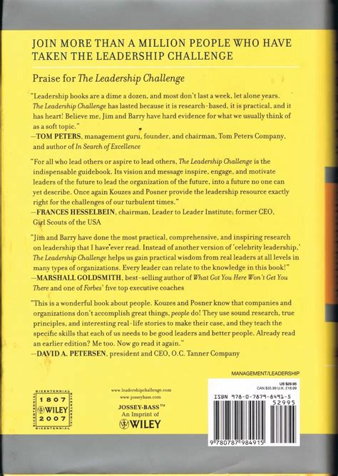 The Leadership Challenge By James M Kouzes Barry Z Posner Hardback