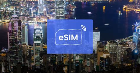 Hongkong China Oder Asien ESIM Roaming Mobile Daten Mit VPN