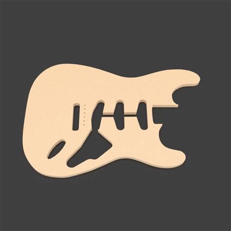 Fender Stratocaster Front Template Etsy