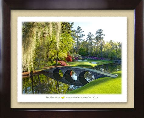 Masters Shop The 12th Hole Deckle Edged Framed Print