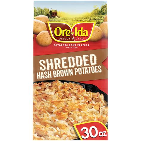 Ore Ida Shredded Hash Brown Frozen Potatoes Oz Bag Walmart