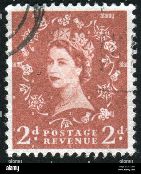 Great Britain Circa Stamp Printed By Great Britain Shows Queen