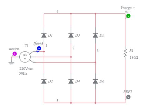 3 Phase Rectifier Multisim Live