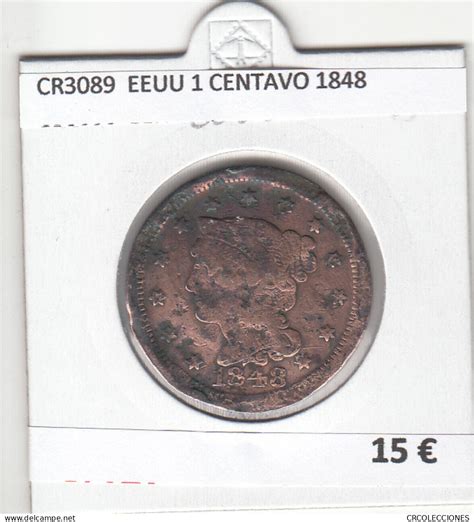 Sonstige Amerika CR3089 MONEDA ESTADOS UNIDOS 1 CENTAVO 1848