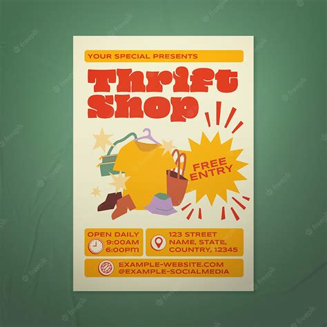 Premium Psd Thrift Shop Flyer