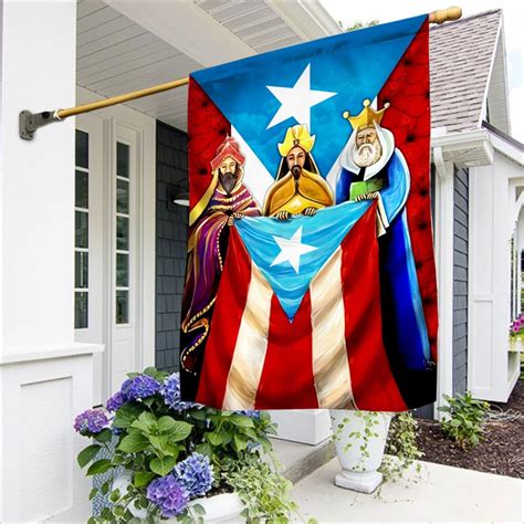 Three Kings Puerto Rico Flag Double Sided Flag Three Kings Etsy