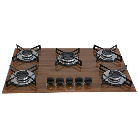 Cooktop Bocas A G S Chamalar Premium Mesa De Vidro Ultra Chama