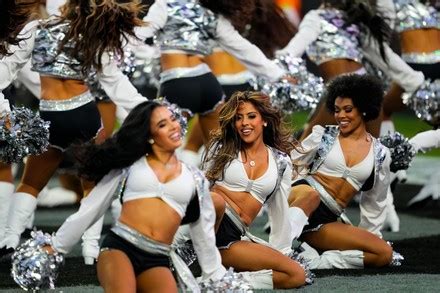 Las Vegas Raiders Cheerleaders Perform Second Editorial Stock Photo