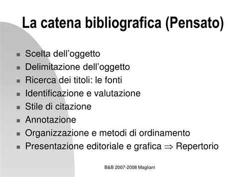 PPT Elementi Di Bibliografia 3 La Ricerca Bibliografica PowerPoint