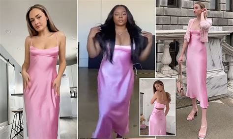 Pink Zara Dress Costing £45 99 Becomes A Viral Sensation Daily Mail