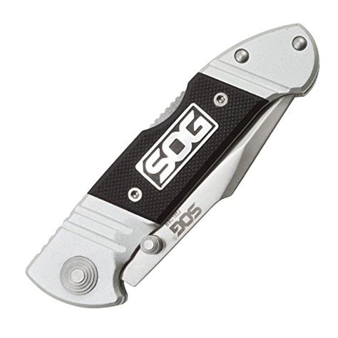 Sog Fielder Mini Assisted Folding Knife Ff3302 Cp Satin Polished 2 75 Blade G10 And Aluminum