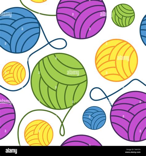 Seamless Balls Of Yarn And Knitting Needles Seamless Background